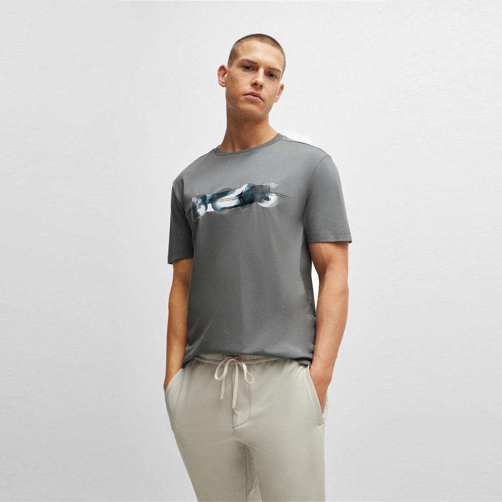 Hugo Boss Tee 8 10259046 01 - Dark Beige